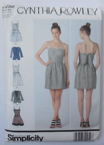 Simplicity Sewing Pattern  #2250,  Size 6-8-10-12-14,  Misses'  Dress and Jacket - Picture 1 of 2