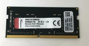Kingston 4 GB 2133MHz DDR4-2133/PC4-1700 SO-DIMM CL13 HyperX Impact KVR13S9K2/8 - Picture 1 of 5