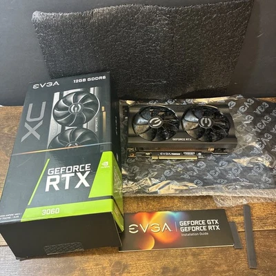 EVGA GeForce RTX 3060 XC 12GB GDDR6 Graphics Card (12G-P5-3657-KB) CIB Tested - Image 1 of 4