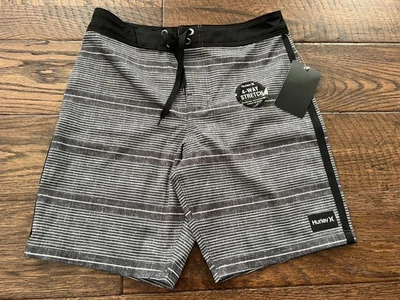Hurley Boys Board Short Youth Inseam 7.25" Black 987810-0230 New - Image 1 of 4