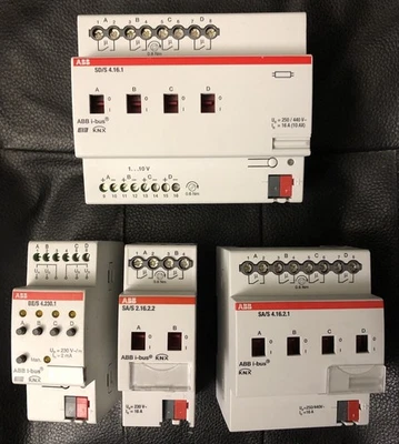 ABB KNX EIB Paket SA/S 4.16.2.1 SD/S 4.16.1 BE/S 4.230.1 2.16.2.2 Aktoren  - Bild 1 von 4