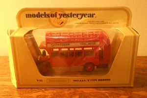 1982 Lesney Matchbox Models Of Yesteryear Y-23 1922 A.E.C.' "S" Type Omnbus W/Bx - Picture 1 of 12