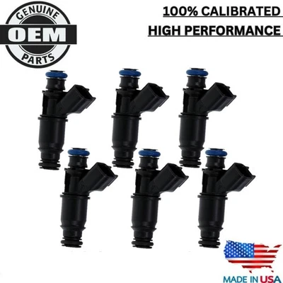 6x Inyectores de combustible Delphi 2004-09 Buick LaCrosse Pontiac Grand Prix 3,8 L OEM NUEVOS Foto 1 de 4