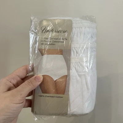 Paquete de 3 pares de calzoncillos blancos 100 % algodón peinado talla 9 de colección nuevos Foto 1 de 4