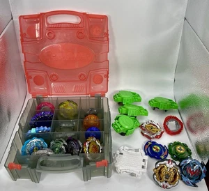 Mixed Lot of Beyblades, Parts, & Case - Picture 1 of 8