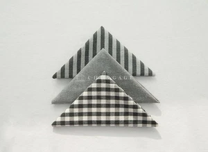 Dark gray Gingham Cotton Fabric Precuts Bundle Patchwork Quilting Scraps 8mm - Picture 1 of 6
