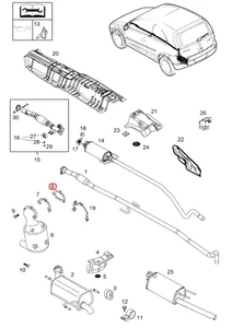 Original GM/Opel 93177694 Gasket, Turbocharger An Catalytic Converter Corsa - Picture 1 of 7