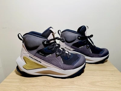 Salomon Elixir Mid GTX Mujer’s Botas de Senderismo Gris Beige Nuevas Sin Caja Talla 7.5 Foto 1 de 4