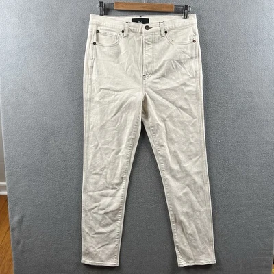 3x1 纽约牛仔裤女式 31 码象牙粉笔牛仔布 31x32 直筒意大利制造 — 第 1/4 张图片