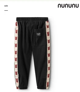 $96 EUC Nununu Mini Cat Sweatpant Pants Boys Girls8-9 years cotton joggers - Picture 1 of 12