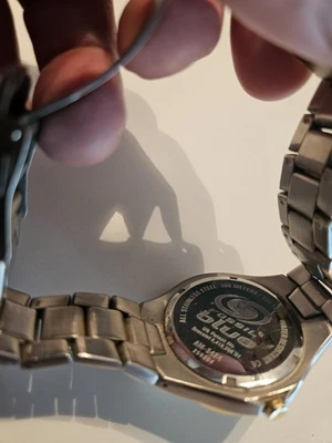 Fossil Silver and Gold Blue Am-3424 100 Meters Men's  *Untested as is*needs Batt - Image 1 of 4