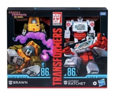 Transformers Gen Transformers The Movie SS 86 BRAWN & AUTOBOT RATCHET 2PK 8+ New - Image 1 of 4