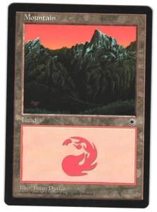 MTG Portal POR Mountain #208 Vintage Brian Durfee Artwork Two Peaks Unplayed - Picture 1 of 2