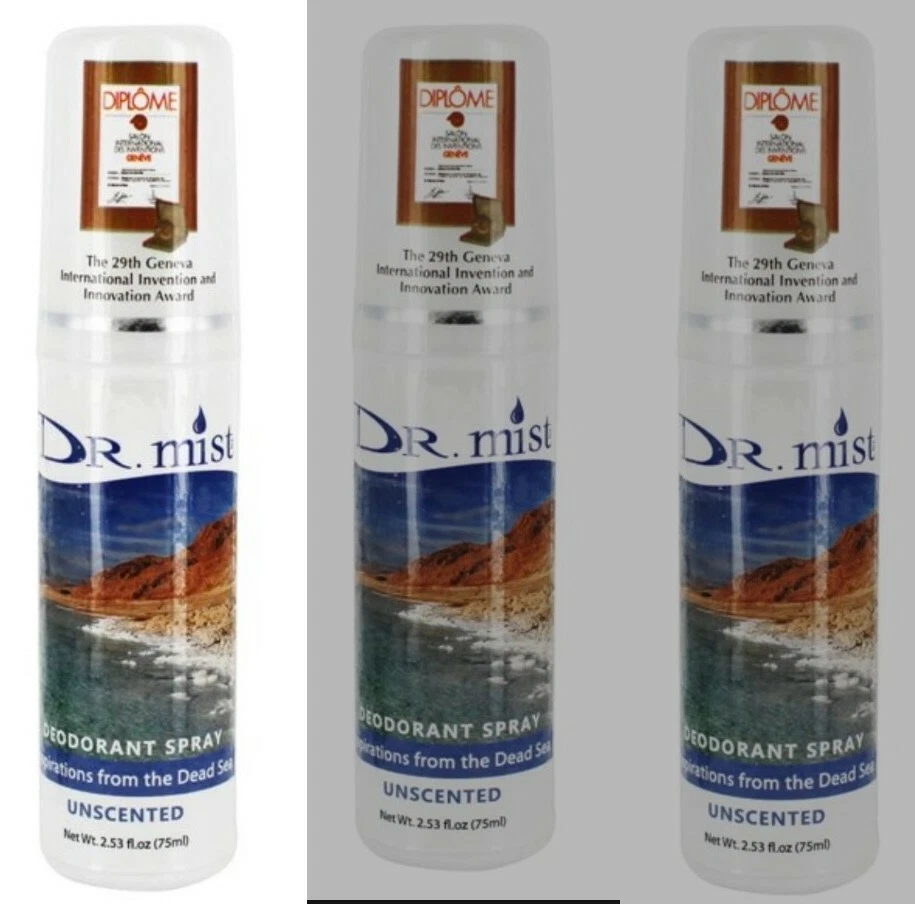 Dr Mist desoderante sin perfume paquete de 3 Foto 1 de 1