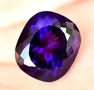 Natural Purple Amethyst 10.55 Ct CERTIFICATE incl* African UNTREATED Gemstone - Picture 1 of 6