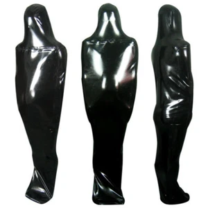 Full Cover Latex Schlafsack Brust Reißverschluss eng Bodybag Gummi Schlafsack - Bild 1 von 4