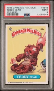 PSA 9 MINT 1986 Garbage Pail Kids #164a Series 4 TEDDY BEAR - Picture 1 of 2