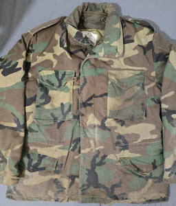 M65 Army Feldjacke Large Camo Quilt gefüttert doppelt isoliert Cold Weather Issue - Bild 1 von 12