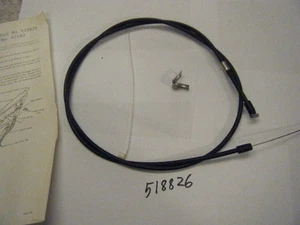 NEW JACOBSEN CLUTCH CONTROL CABLE WITH INSTRUCTION SHEET  PART NUMBER 518826 - Picture 1 of 2