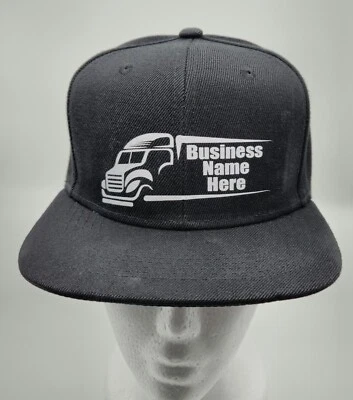 Gorra de camioneros de ala plana personalizada con respaldo a presión Foto 1 de 4