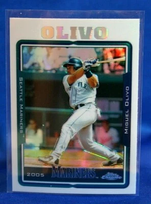 2005 Topps Chrome Refractor Miguel Olivo Seattle Mariners #453 - Image 1 of 3