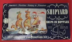 Vintage SHIPYARD Ships in Bottles Golden Hind Model Kit History in Miniature - Picture 1 of 5