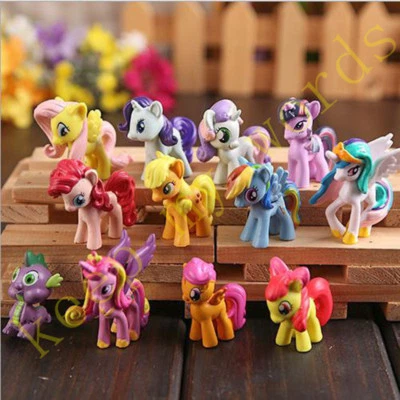 12 PCS My Little Pony 5cm Figure Cake Topper Decor Toy set Doll model Kids Gift - image 1 of 4