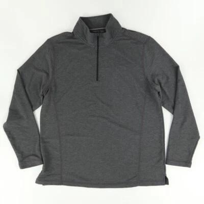 Suéter Orvis Peso Medio 1/4 Cremallera Sólido Simulado Gris Para Hombre XL Foto 1 de 4