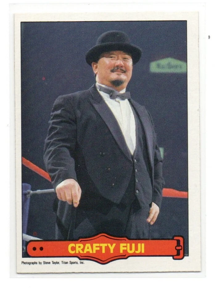 CRAFTY FUJI  #31 1985 OPC O-Pee-Chee WWF WRESTLING RC ROOKIE PACK FRESH - Image 1 of 1