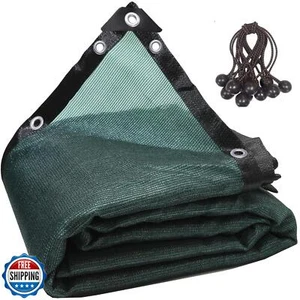 90% Green Shade Cloth,6ft x 14ft High Density Fabric Shade Sun Shade Cloth Sh - Picture 1 of 5
