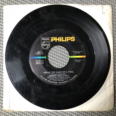 Johnny Hallyday - Shake the Hand of a Fool/Hold Back the Sun 45 rockabilly G+ - Image 1 of 4