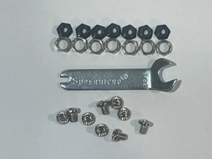 SuperMicro 9/32 Wrench + Philips Screws x 9 +  Standoffs x 7 for 1U Chassis - Picture 1 of 3