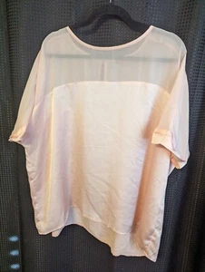 WOMENS CLOTHING XL SOFT FLOWY LIGHT PINK/ROSE VINCE CAMUTO BLOUSE - Picture 1 of 1