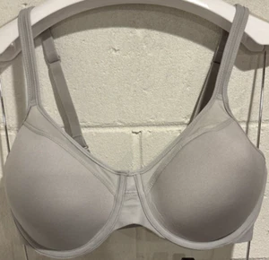 Bali Bra Gray One Smooth U Underwire Convertible Straps Padded Womens Size 34 DD - Picture 1 of 6
