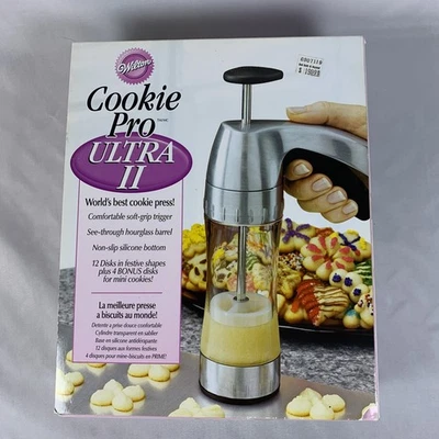 Prensa de galletas Wilton Cookie Pro Ultra II 100% juego completo 16 discos Foto 1 de 4