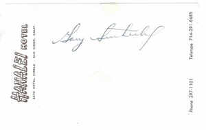 SIGNED 3x5 INDEX CARD OF GARY SUTHERLAND (DECEASED 2024)! GREAT AUTOGRAPH! - Picture 1 of 1