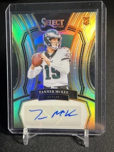 2023 Select Rookie Tanner McKee SILVER PRIZM Select Signatures Auto RC  /399 - Picture 1 of 3