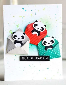 Poppystamps Metall Stanzformen Whittle Panda - Bild 1 von 1