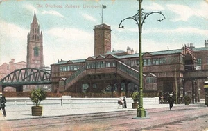 THE OVERHEAD RAILWAY, LIVERPOOL - 1911 POSTCARD (ref 5181/22/W5) - Picture 1 of 2