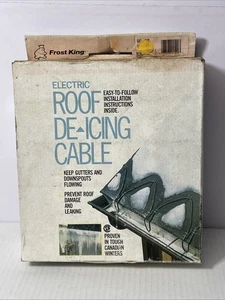 Frost King RC80 De-icing Cable Kit - Black 80ft New Cable - Picture 1 of 6