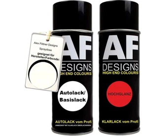 Spraydose für Mercedes / Daimler Benz 490 Cremeweiss Basislack Klarlack Sprühdos - Bild 1 von 5