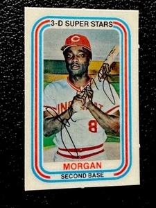 1976 Kellogg's 3-D Super Stars #14 Joe Morgan-Cincinnati Reds • MINT • HI GLOSS - Picture 1 of 2