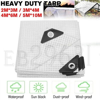 Instahut Tarpaulin Tarp Poly Tarps Heavy Duty Canvas Camping Cover Tent 180gsm A - image 1 of 4
