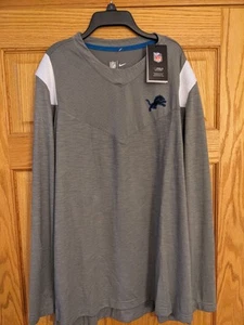 65 $ Detroit Lions Nike neu mit Etikett Langarmshirt Gr. XL Performance Dri Fit - Bild 1 von 9