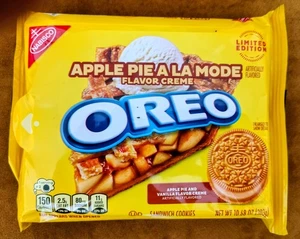Nabisco OREO APPLE PIE A LA MODE Sandwich Cookies LIMITED EDITION 10.68oz HTF! - Picture 1 of 4