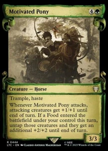 x1 Motivated Pony - Showcase Scrolls R MTG Commander: The Lord of the Rings: Tal - Picture 1 of 1