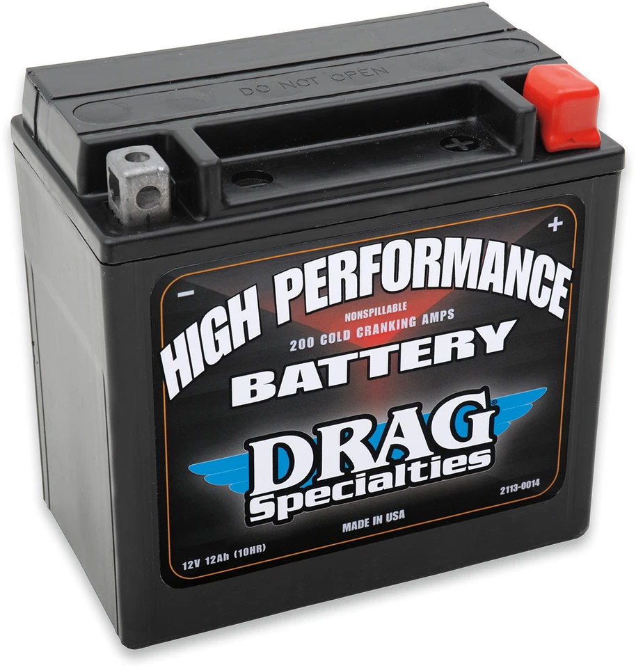 Drag Specialties 12V Maintenance Free Battery 04-19 Harley Davidson Sportster XL Foto 1 de 1