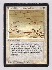 Magic MTG Beta Edition, Circle of Protection: White, Moderately Played - Picture 1 of 2