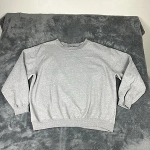 Vintage Carhartt Crewneck Sweatshirt Gray XXL K124 Workwear Pullover Embroidered - Picture 1 of 7