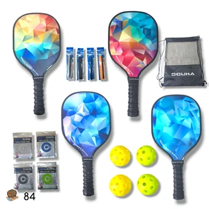 Juego de 4 palas pickleball ligeras aprobadas por la USAPA con bolas y toallas - Imagen 1 de 12